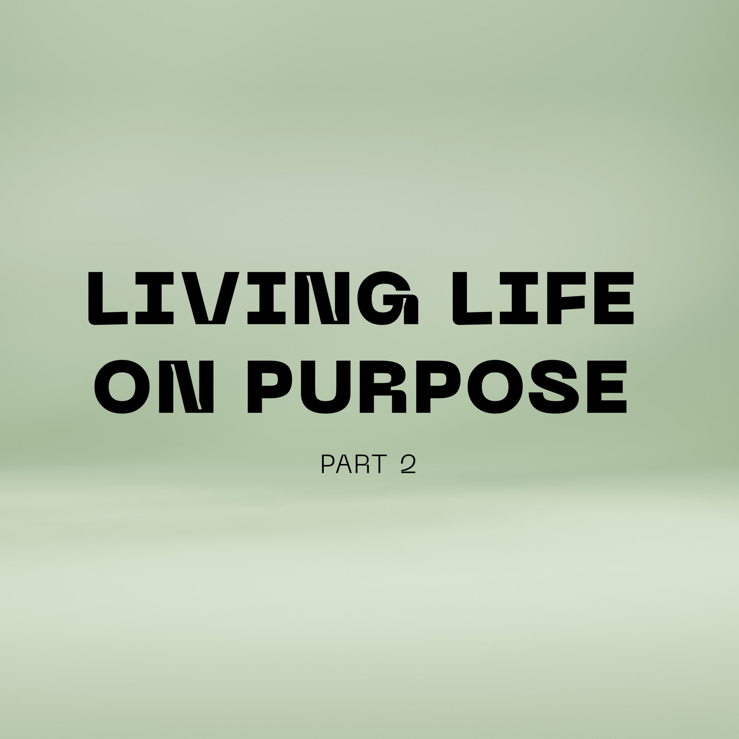 cover of episode Living Life on Purpose (Part 2)